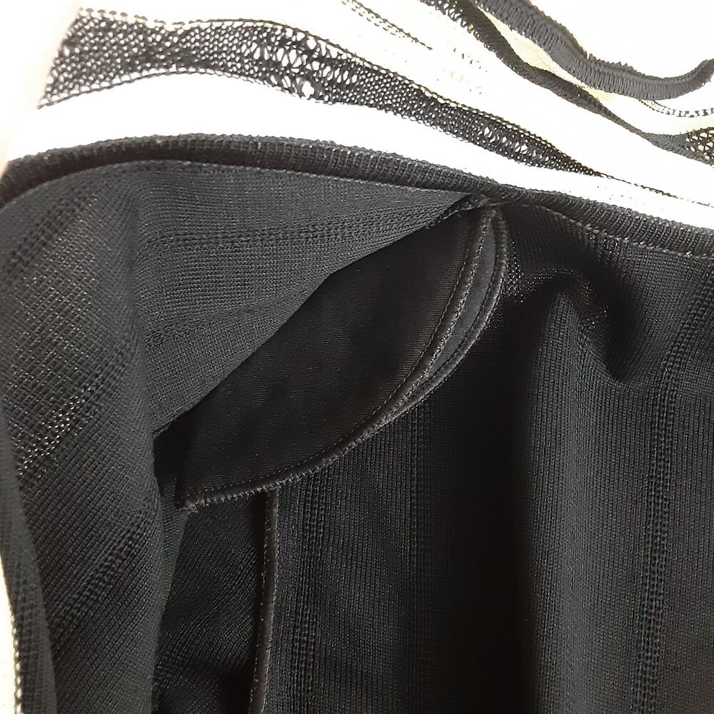 Ming Wang Black Open Drape Front Knit Kimono Cardigan Jacket Women S Art to Wear - Picture 6 of 12